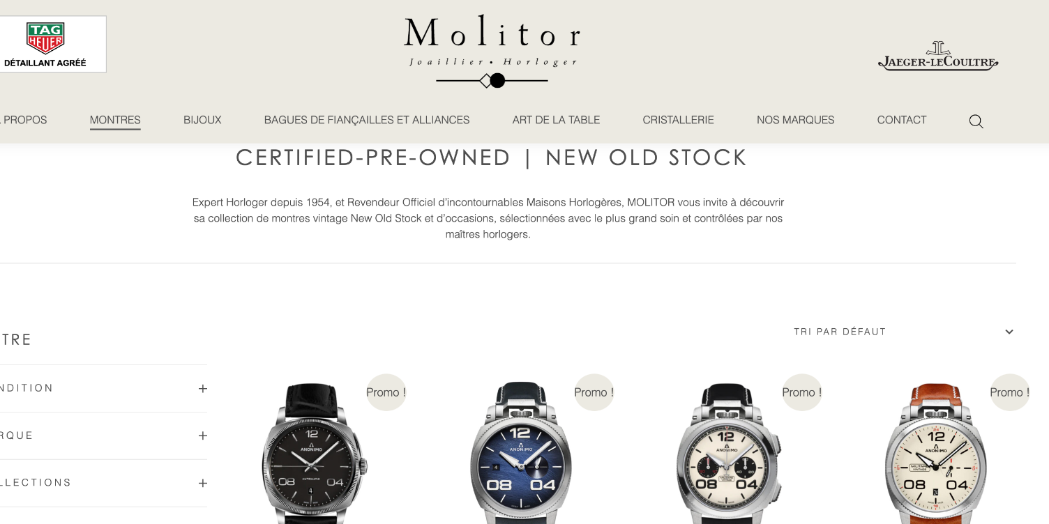 New old stock montres vintage luxembourg