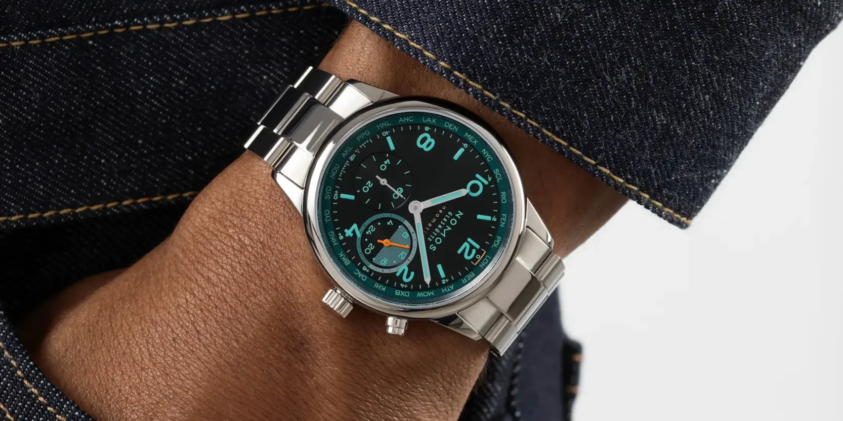 0790.s7_Club_Sport_neomatik_Weltzeit_Trace_wristshot_151_PR nomos Club Sport neomatik mondial