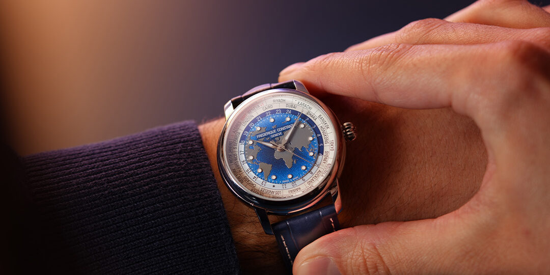 Time, wherever you are.__With its refined 40mm case and redesigned dial, the Classic Worldtimer frédérique constant 2026